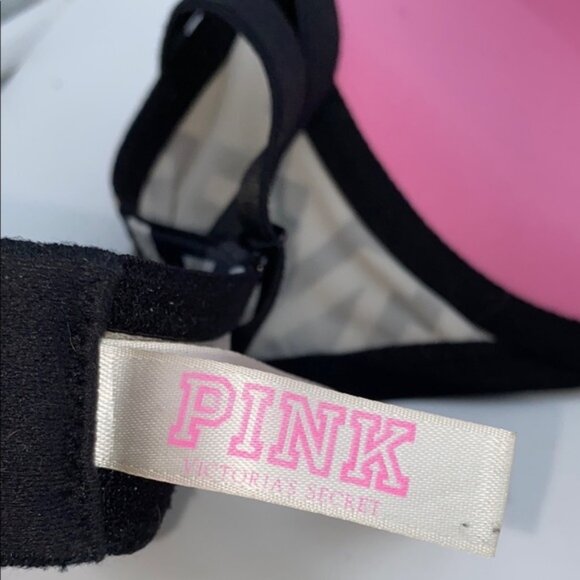 Victoria’s Secret Pink Underwire Padded Super Push Up Bra Size 32DD - Picture 4 of 7
